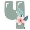 🌺 Эмодзи «Весенние буквы с цветами» для Telegram