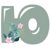 🌺 Эмодзи «Весенние буквы с цветами» для Telegram