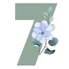 🌺 Эмодзи «Весенние буквы с цветами» для Telegram