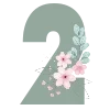 🌺 Эмодзи «Весенние буквы с цветами» для Telegram