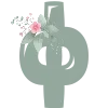 🌺 Эмодзи «Весенние буквы с цветами» для Telegram