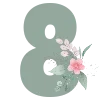 🌺 Эмодзи «Весенние буквы с цветами» для Telegram