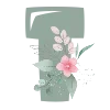 🌺 Эмодзи «Весенние буквы с цветами» для Telegram