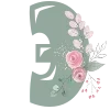 🌺 Эмодзи «Весенние буквы с цветами» для Telegram
