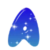 Эмодзи Sky - буквы в виде звёздного неба для Telegram — скачать
