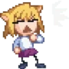 😧 Эмодзи «😐 Neco-Arc emoji (Неко Арк)» для Telegram