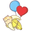 🎈 Эмодзи «Neko Banana Cat» для Telegram