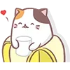 😘 Эмодзи «Neko Banana Cat» для Telegram
