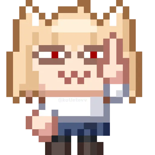 🖕 Эмодзи «Neko Arc&;&;&;» для Telegram