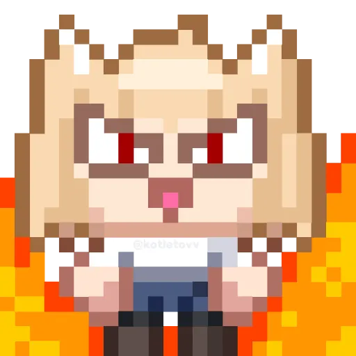 😡 Эмодзи «Neko Arc&;&;&;» для Telegram