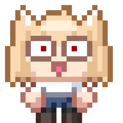 😳 Эмодзи «Neko Arc&;&;&;» для Telegram