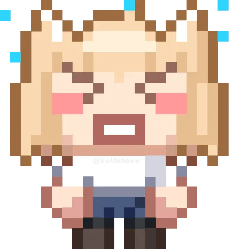😣 Эмодзи «Neko Arc&;&;&;» для Telegram