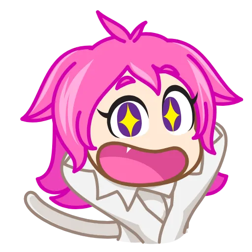 🤩 Эмодзи «Neko Waifu» для Telegram
