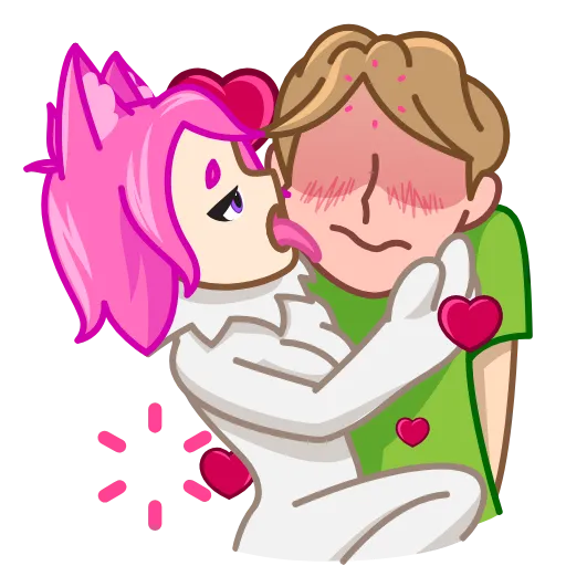 🥰 Эмодзи «Neko Waifu» для Telegram
