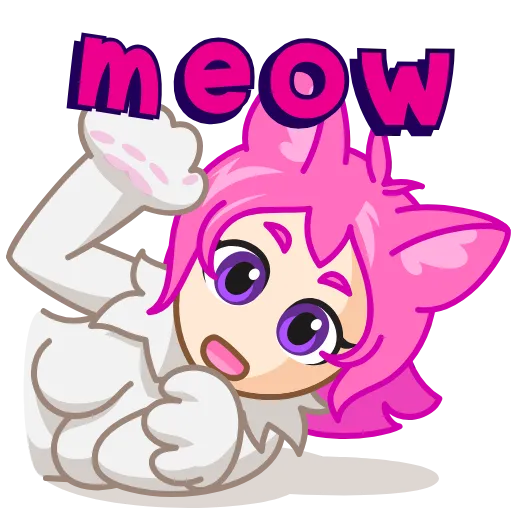 👋 Эмодзи «Neko Waifu» для Telegram
