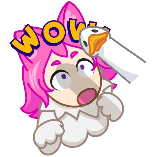😳 Эмодзи «Neko Waifu» для Telegram