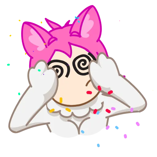 😵‍💫 Эмодзи «Neko Waifu» для Telegram