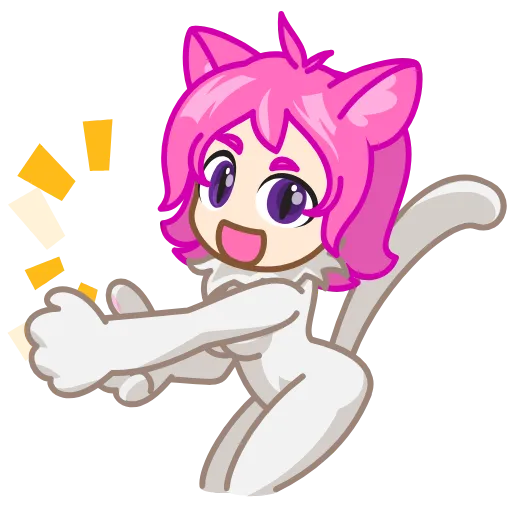 👍 Эмодзи «Neko Waifu» для Telegram