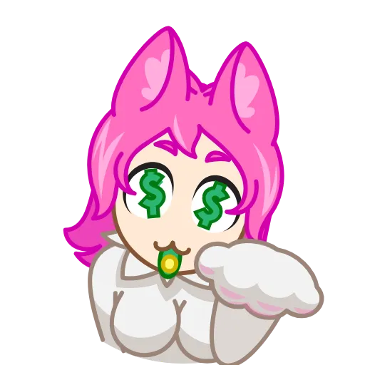 🤑 Эмодзи «Neko Waifu» для Telegram