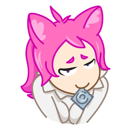 😉 Эмодзи «Neko Waifu» для Telegram