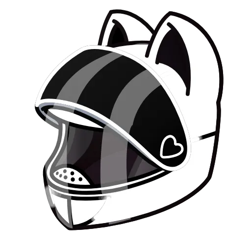 🏍 Эмодзи «Neko Helmet Купить» для Telegram