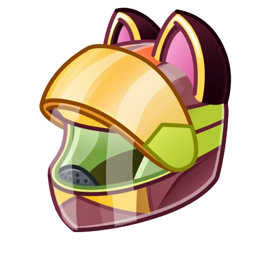 🏍 Эмодзи «Neko Helmet Купить» для Telegram