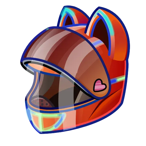 🏍 Эмодзи «Neko Helmet Купить» для Telegram