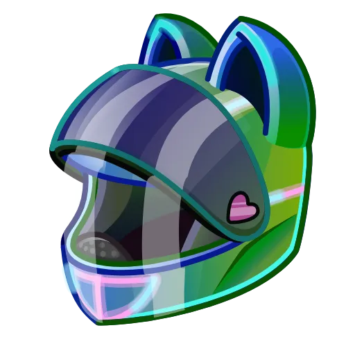 🏍 Эмодзи «Neko Helmet Купить» для Telegram