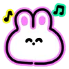 🎶 Эмодзи «Neon Bunny» для Telegram