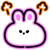😤 Эмодзи «Neon Bunny» для Telegram