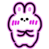 😳 Эмодзи «Neon Bunny» для Telegram