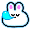 😪 Эмодзи «Neon Bunny» для Telegram