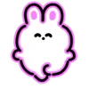 😌 Эмодзи «Neon Bunny» для Telegram