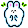 👏 Эмодзи «Neon Bunny» для Telegram