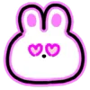 😍 Эмодзи «Neon Bunny» для Telegram