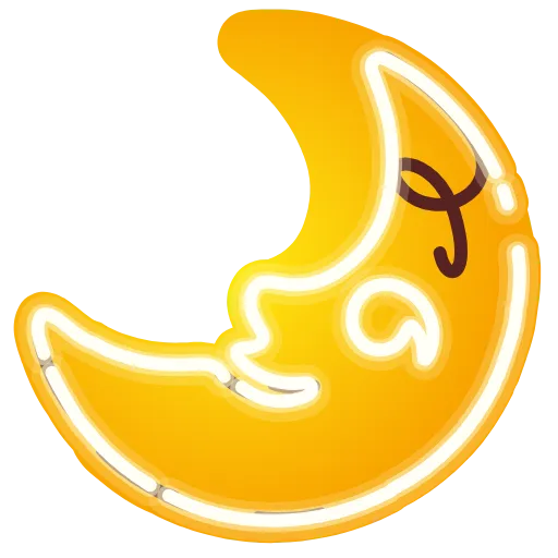 🌜 Эмодзи «Neon Classic» для Telegram