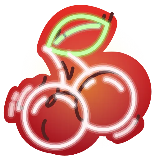 🍒 Эмодзи «Neon Classic» для Telegram