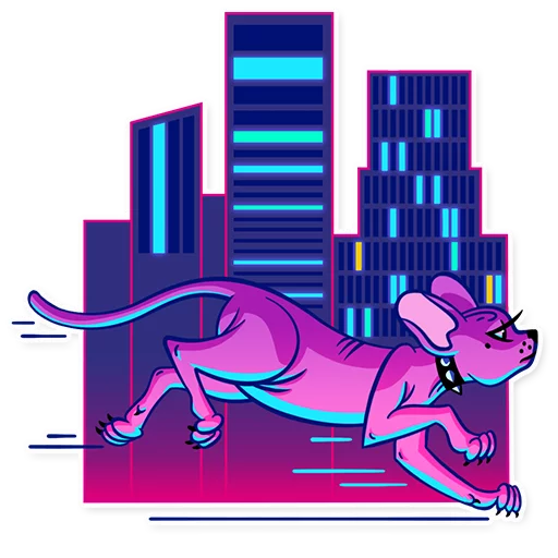 🏃 Стикер «The Neon Demon» для Telegram