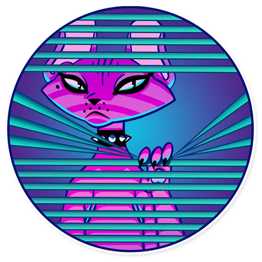 😑 Стикер «The Neon Demon» для Telegram