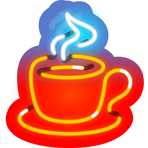 ☕️ Эмодзи «Neon Emoji» для Telegram