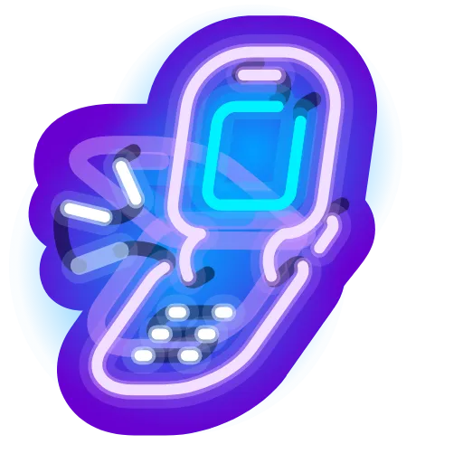 📞 Эмодзи «Neon Emoji» для Telegram