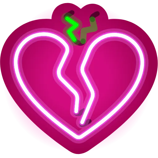 💔 Эмодзи «Neon Emoji» для Telegram