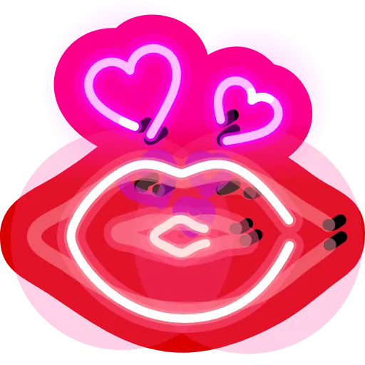 💋 Эмодзи «Neon Emoji» для Telegram