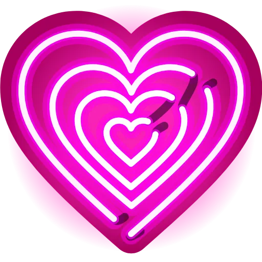 Эмодзи Neon Emoji для Telegram — скачать