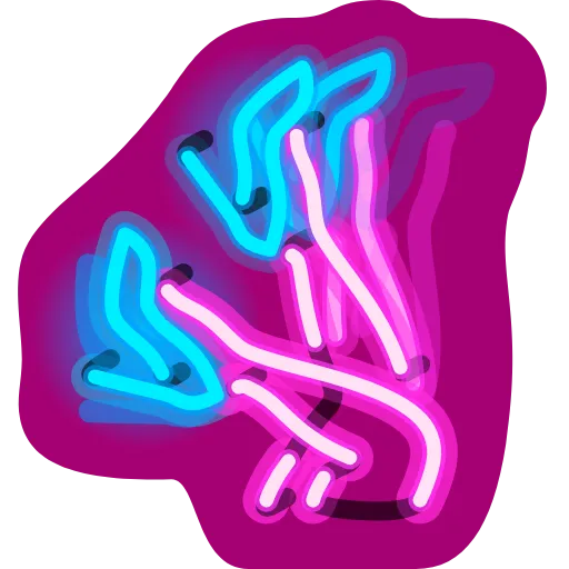 👠 Эмодзи «Neon Emoji» для Telegram