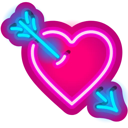 💘 Эмодзи «Neon Emoji» для Telegram