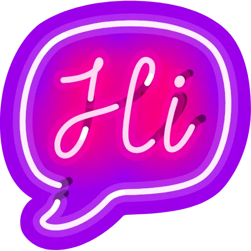 👋 Эмодзи «Neon Emoji» для Telegram