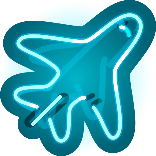 ✈️ Эмодзи «Neon Emoji» для Telegram