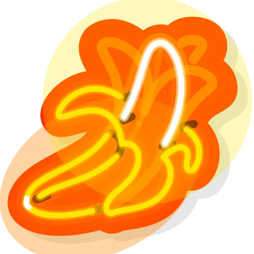 🍌 Эмодзи «Neon Emoji» для Telegram