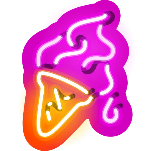 🍦 Эмодзи «Neon Emoji» для Telegram